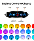Sunset Projection Lamp With 21 Colors And 180 Degree Rotating Led Light For Party And Bedroom Decor App Control And Push Button Switch color options