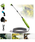 Electric Sprayer Wand With 29 Inch Reach, 3 Adjustable Nozzles, Telescoping Garden Sprayer Tool, massive reach, green handle