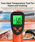 Infrared Thermometer Non Contact Temperature Gun With Laser Must-Have Go-To Tool Quick 0.5 Second Readings From -58F To 1022F