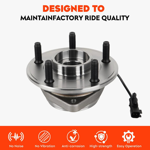 Front Wheel Hub Bearing Assembly For Jeep Wrangler JK 2011-2017 2018 4WD With ABS Replacement 513369 on white background