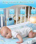 Ultimate Baby Sleep Soother With Three Adjustable Vibration Modes And 90 Minute Timer For Newborns on crib mattress