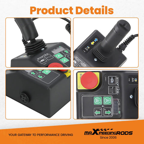 Heavy Duty Control Box Assembly For Genie Scissor And Vertical Mast Lifts Replaces 137633GT 137633 close-up joystick and button controls
