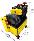 Heavy Duty 220V Rebar Straightening And Cutting Machine For Construction Sites 6mm To 14mm Bars 7500W Three Phase Power