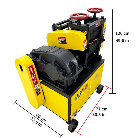 Heavy Duty 220V Rebar Straightening And Cutting Machine For Construction Sites 6mm To 14mm Bars 7500W Three Phase Power