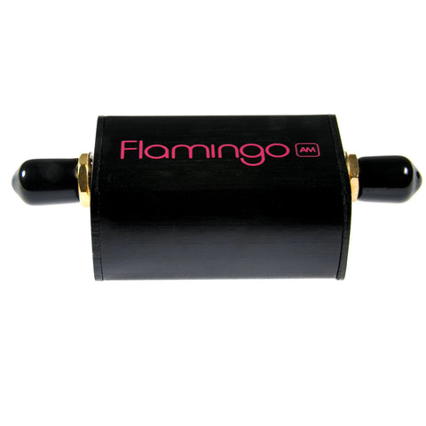 AM Bandstop Filter For SDR Notch Filter To Kill Broadcast Noise And Interference Software Defined Radio Accessory With SMA Connector High Quality North America Made Free SMA Barrel Connector 2 Year Warranty black unit with connectors