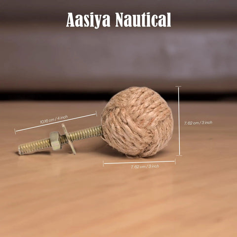 12 Pack Nautical Jute Rope Cabinet Knobs Set For Beachy Coastal Home Decor Easy Install Drawer Pulls And Door Handles Handmade Rope Knot Cabinet Hardware Perfect For Cabinets Dressers And Cupboards, jute knob with screw