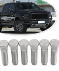 Heavy Duty 65Mm M14x1.5 Wheel Studs For Ford F150 Transit 2015-2020 Replace Stolen Lug Bolts Super Cold Forged Steel Replacement Kit Set of 6, six silver wheel studs