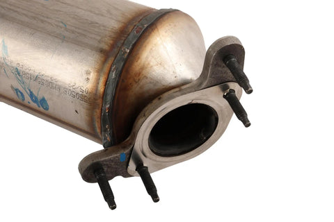 Close-up of GM Warm Up Three-Way Catalytic Converter Kit Direct-Fit Plug-and-Play Emissions Upgrade, OEM Style Replacement