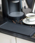 Ultra Thick Espresso Tamping Mat For Large 5x12 Inch Coffee Bar Station Silicone Tamper Pad with Non Slip Grip in kitchen setup