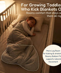 Toddler sleeps in crib wearing Toddler Sleep Sack 1.0 TOG For 2T 3T 4T, Soft Wearable Blanket Baby Sleep Bag With Two Way Zippers For Safe Sleep