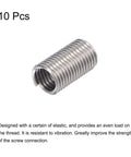 3/8-16 UNC Helical Wire Thread Inserts 304 Stainless Steel Coiled Thread Repair Kit, 3D Length 1-1/8 Inches, side view