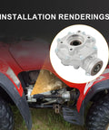 Rear Differential Final Gear Replacement For Honda Foreman 500 Rancher 420 TRX500 TRX420 ATVs 2017-2019 installation rendering