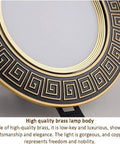 Close-up of hand-carved brass trim on 5.9 In recessed LED downlight, highlighting craftsmanship for no glare performance.
