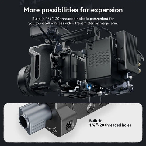 Foldable V Mount Battery Plate With Tool Free Quick Install Arca Compatible Baseplate For Mirrorless And DSLR Cameras Modular Plate