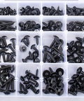 Auto Body Self Tapping Phillips Head Screws Kit With Washer Head 270 Piece Assortment In Sizes 8 10 12 14 For Quick Vehicle Panel Repairs