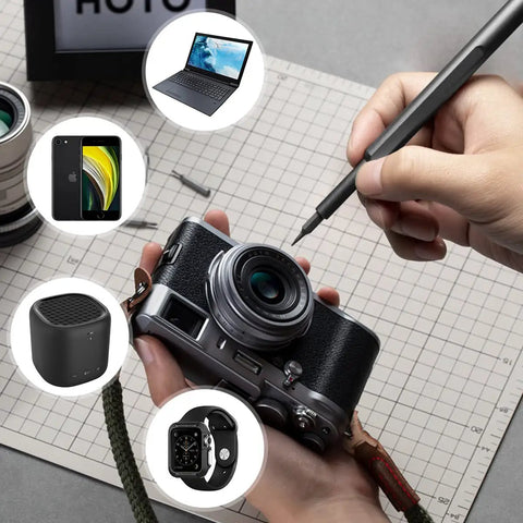 Using 63 In 1 Pro Grade Magnetic Mini Screwdriver Set For Ring Doorbell Computers Laptops iPhone Eyeglasses Xbox PS4 PS5 Switch.