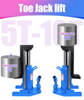 Heavy Duty Toe Jack Cracks Five Tons Open Easy Built For Grease Monkey Daily Tasks And Tow Yard Work displaying 5T and 10T capacities.