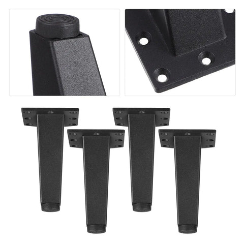 Adjustable Aluminum Alloy Cabinet Feet 10cm Leveling Legs For Furniture Support Rugged Rust Resistant Feet For Bathroom Vanity