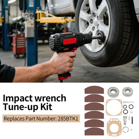 Heavy Duty Impact Wrench Tune Up Kit Compatible With Ingersoll Rand 285B Series Replaces 285B TK One Parts to restore torque and repair.