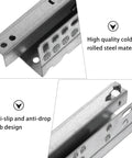 Heavy Duty Drawer Slides 2 Pack With Thick Cold Rolled Steel Rails, No Squeak Damping Buffer, High Load Bearing For Cabinets And Dressers, Easy Install, Smooth Quiet Sliding For Kitchen Cabinets And Home Furniture, cold rolled steel rail close-up
