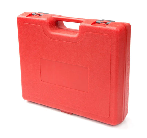 Red case for 3/4 Inch Drive Shallow 6 Point Impact Socket Set With Case 8 Piece From 2 1/16 To 2 1/2 Inches Built For Impact Wrenches