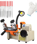 Beefy Automatic Key Cutting Machine With Punchy Led Spotlight For Cars with cutting tools and gloves for locksmiths
