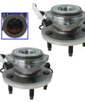 Front Left And Right Wheel Bearing And Hub Assembly Set, 2 Piece, Drop-In Ready For 2003 2010 Ford Explorer Sport Trac 4WD, 2003 2010 Ranger 4WD, Mazda B4000 B3000 4WD, Direct Fit Replacement With Durable Bearings And Sealed Hub Design.
