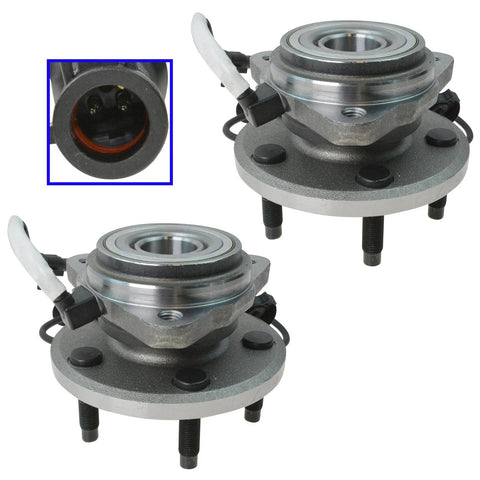 Front Left And Right Wheel Bearing And Hub Assembly Set, 2 Piece, Drop-In Ready For 2003 2010 Ford Explorer Sport Trac 4WD, 2003 2010 Ranger 4WD, Mazda B4000 B3000 4WD, Direct Fit Replacement With Durable Bearings And Sealed Hub Design.