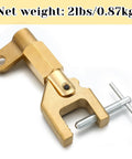 600 Amp Welding Ground Clamp, Beefy Solid Brass Grounding Clamp For Heavy Duty Arc Welding, 0.87kg Industrial Grade Electrical Tool