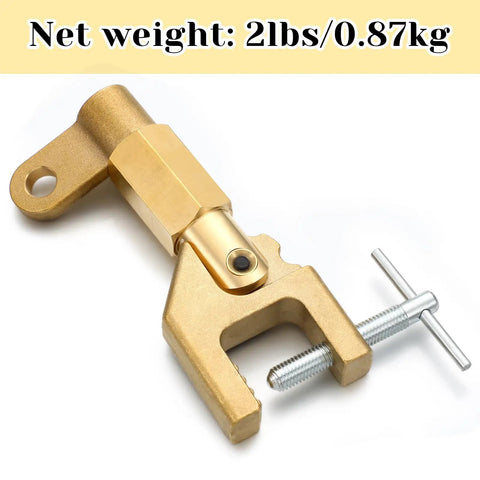600 Amp Welding Ground Clamp, Beefy Solid Brass Grounding Clamp For Heavy Duty Arc Welding, 0.87kg Industrial Grade Electrical Tool