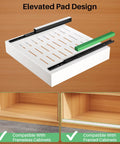 Legit Heavy Duty Pull Out Cabinet Organizers Game Changer Slick Full Extension Slides showing elevated pad design and compatibility.
