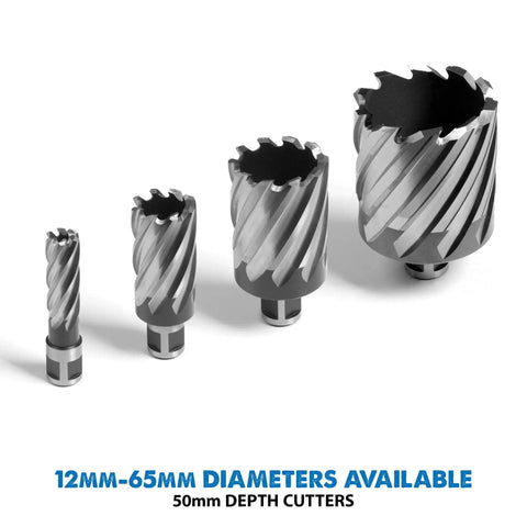 Set of Pro Grade Long Series Broaching Cutters, 63 by 50 mm for Precision Metalworking, made from fully ground M2 steel tools.