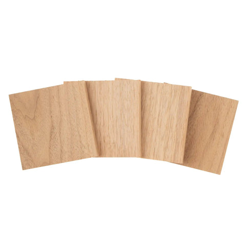 Five wooden plates from Walnut Beesplate Woodworking Kit With Two Types Of Chisels Includes Sandpaper Sesame Oil Cotton Bag And Four Dishes