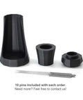 WDT Tool With Self Aligning Stand For Espresso Barista Grade Needle Tech 0 4mm Stainless Steel Needles Black Finish