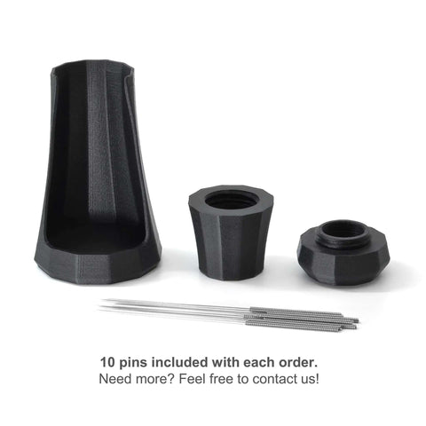 WDT Tool With Self Aligning Stand For Espresso Barista Grade Needle Tech 0 4mm Stainless Steel Needles Black Finish