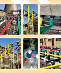 Images of self fusing silicone repair tape 16.4 ft long waterproof and heat resistant rubber wrap used on industrial equipment.