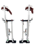 Aluminum Drywall Stilts 24 To 40 Inch Height Adjustable Tool Stilts For Walking Painting Cleaning Taping Lightweight Silver
