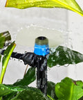 55 Piece Drip Emitter Stakes Kit With 360 Degree Adjustable Flow Fan Sprayer watering plants with irrigation tubing
