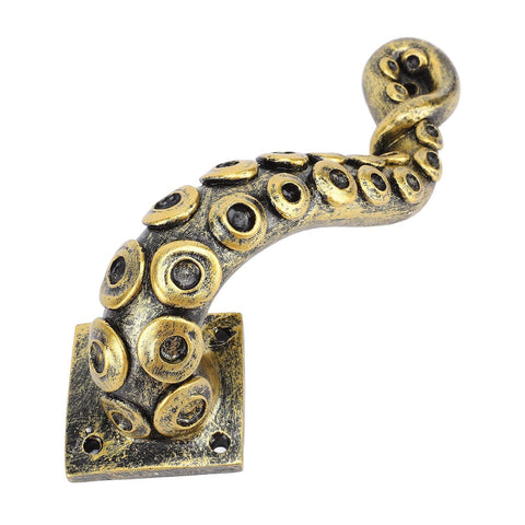 Dope Octopus Door Handle Resin Heavy Duty Vintage Bronze Cupboard Furniture Pull With Steampunk Design