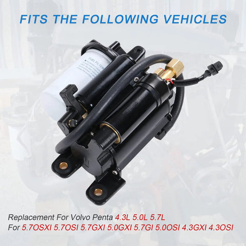 Dual Electric Fuel Pump Assembly Replacement For Marine Engines Fits 4.3L 5.0L 5.7L