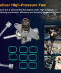 GDI High Pressure Fuel Pump Kit with 12626354 intake manifold gaskets and 12677004 intermediate fuel feed pipe for GM vehicles 2014-2020