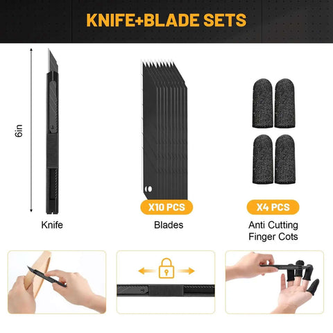 Ultimate All In One 63 Piece 3D Printing Tool Kit With Deburring Blades Nozzle Cleaners Knife Blades Finger Cots