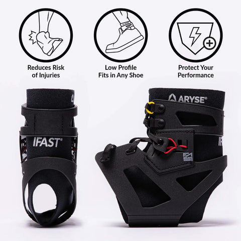 Black IFAST Ankle Brace Ankle Stabilizer For Men And Women Game Ready For Basketball Volleyball Soccer And More Size Large
