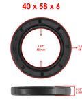 Rear Wheel Bearings And Seals Kit For Yamaha YZF R6 2003 2014 Wide Compatibility With R1 And R6 Models, seal dimensions 40x58x6 mm