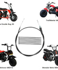 Image showing 50 Inch Mini Bike Throttle Cable Replacement For Coleman CT200U CT200U EX BT200X CT100U Baja Warrior MB16 compatible bikes.
