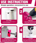 Step-by-step use instructions for PVC Pipe Reamer Kit With Carbide Blades, 6 Pack For Plastic Pipe Fittings, Fits 3/4 To 4 Inch Pipes