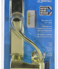 Brighton Latch Brass Finish Replaces Standard Push Button Latches With Night Latch No Lock-Out Feature, 3/4 to 2 inch doors, 1 3/4 inch spacing, packaged.