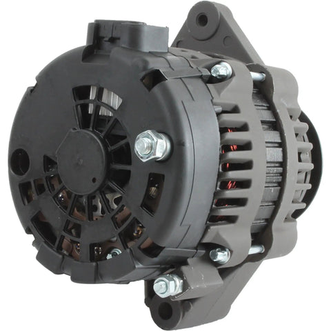 ADR0426 Beefed Up 95A 12V Alternator Replacement for Indmar Marine Power Inboard Engines, rear-side view