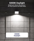 5000K Daylight illumination from 20 Pack 120W LED Wall Pack Outdoor Dusk To Dawn Photocell Sensor Industrial Dimmable Waterproof Commercial Grade Security Lighting