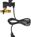 Automatic Electronic Tank Drain Valve For Air Compressors With Self Cleaning Anti Clog Tech Built In Strainer Quarter Inch Inlet And Outlet